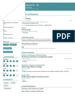 Lijumon's Resume PDF