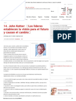 John Kotter - Los Líderes Establecen La Visión para El Futuro y Causan El Cambio