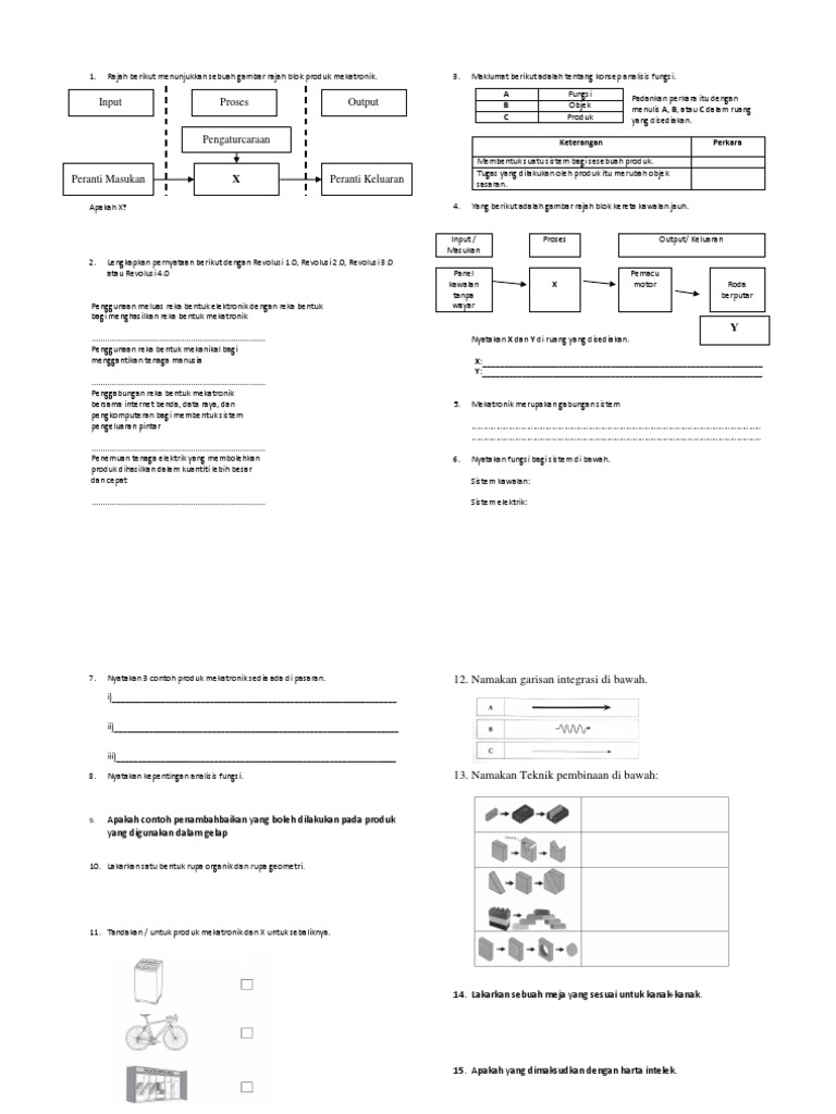 Gambar Rajah Blok Mekatronik RBT | PDF | Komputer