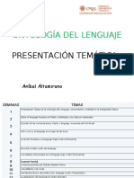 Clase 1 Presentación Del Curso y El Lenguaje en La Antiguedad