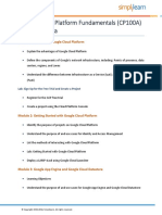 Google Cloud Platform Fundamentals CP100A PDF