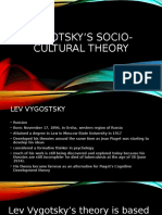 Vygotsky's Socio - Cultural Theory New