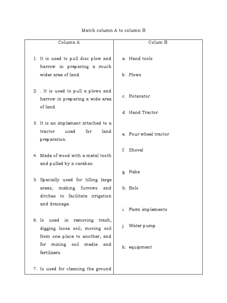 Excel Match Column A To Column B