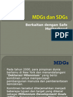 Safe Motherhood MDGs Targets