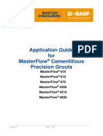 MasterFlow Grout Application Guide