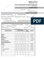 School Form 10 SF10 Learner's Permanent Academic Record For Elementary School - 3