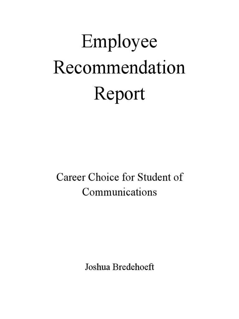 Employee Recommendation Report | PDF | Foods | Smoking