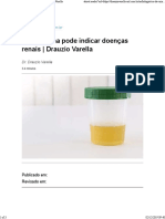 Cor da urina pode indicar doenças renais -  Drauzio Varella