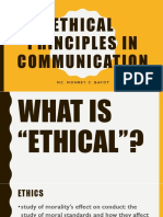 Ethical Principles in Communication