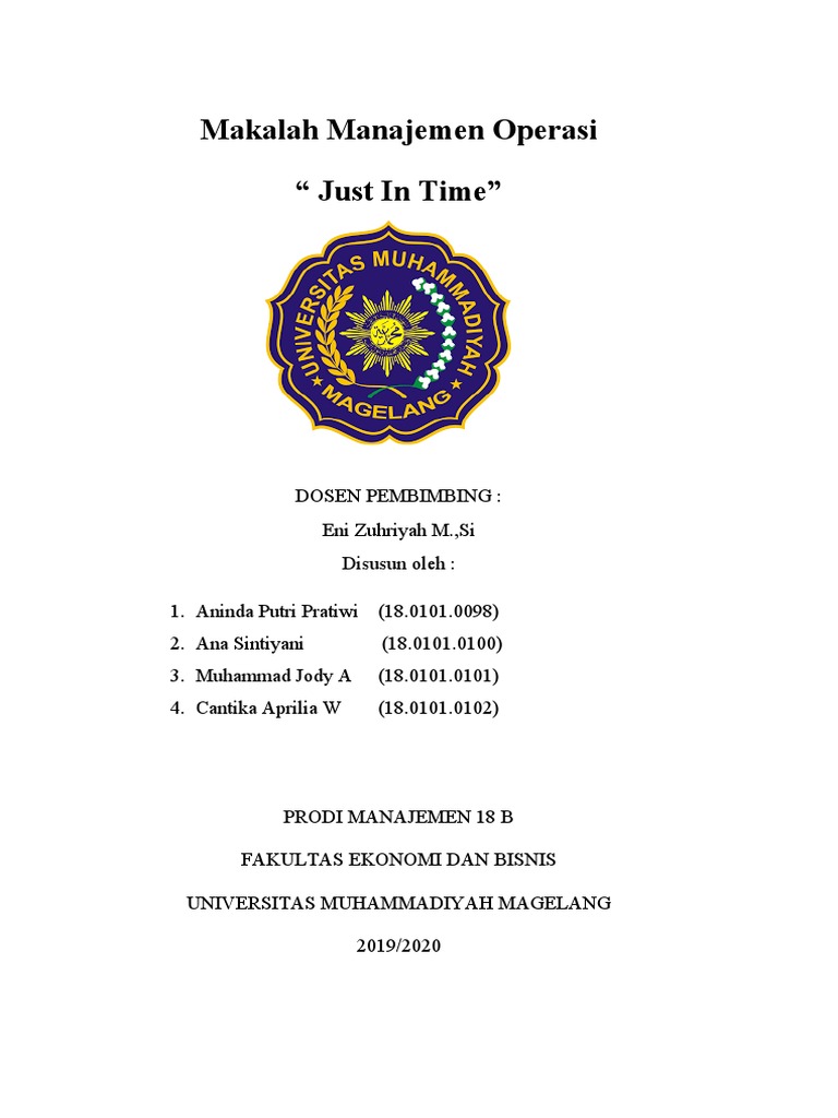 Just in Time | PDF