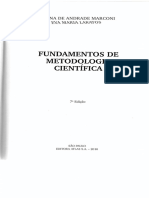 LAKATOS, E. M. MARCONI, M. de A. Fundamentos de Metodologia Científica. 5 Ed. São Paulo - Atlas, 2003. P. 26-56 PDF