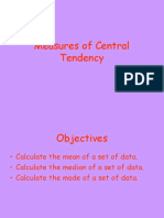 Measures of Central Tendency