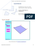 Quadrilaterals - Square, Rectangle, Rhombus, Trapezoid, Parallelogram