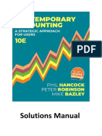 Solution Manual For Contemporary Accounting A Strategic Approach For Users 10th Edition by Phil Hancock PDF