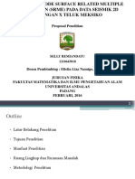 Aplikasi Metode Surface Related Multiple Elimination SRME Pada Data Seismik 2D Lapangan X Teluk Mexico