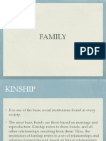 KINSHIP: THE BASIC SOCIAL INSTITUTION OF FAMILY AND RELATIONSHIPS