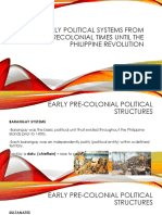Early Political Systems From Precolonial Times Until The