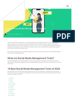 10 Best Social Media Management Tools of 2020
