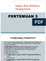 LINGKUNGAN ORGANISASI