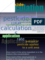 Pesticide Calculation