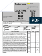 Final Call Sheet