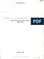 Academia Experimentacion e Historia PDF
