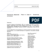 NCH 2120-8.of98 Sustancias Peligrosas - Parte 8 PDF