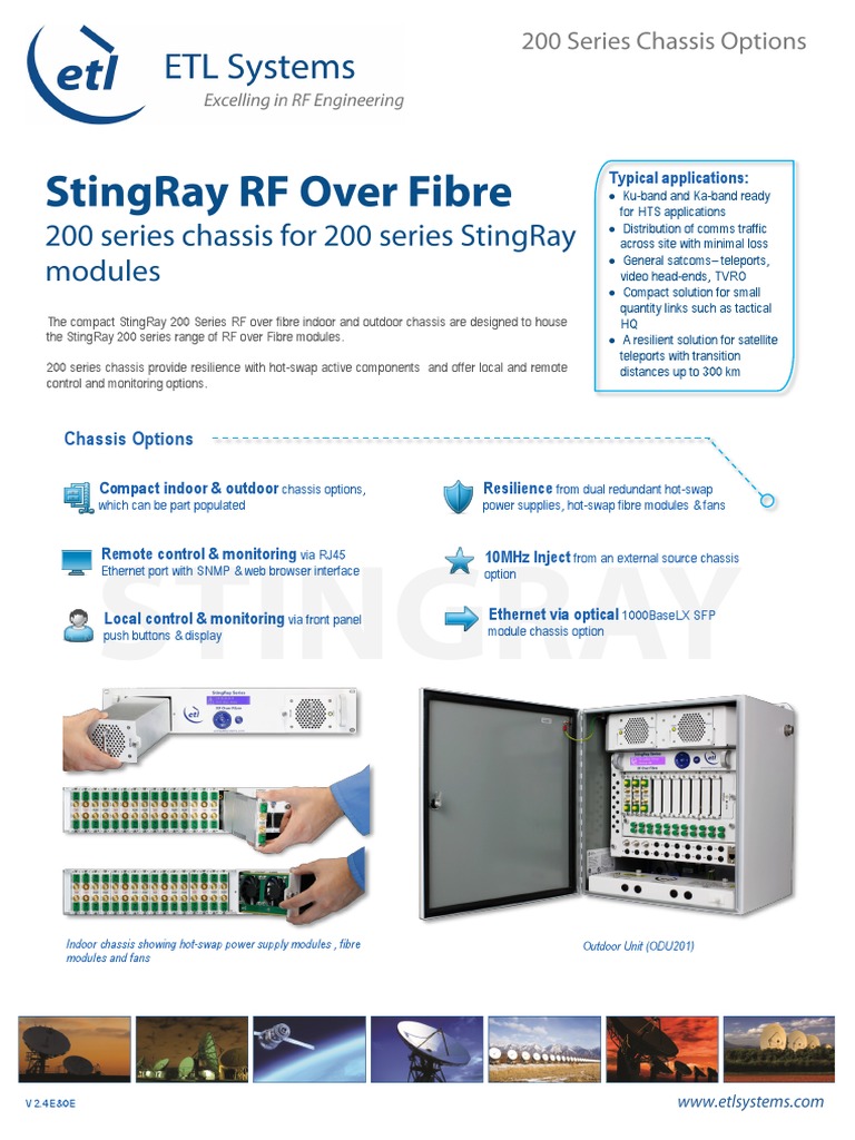 StingRay 200 Series RF Over Fibre Chassis | PDF