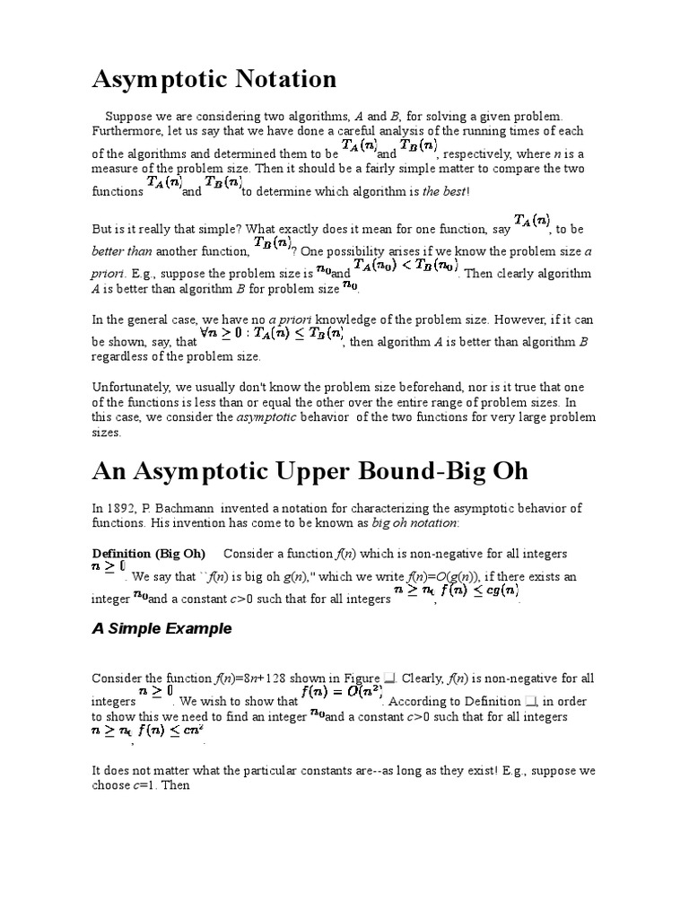 Asymptotic Notation Pdf