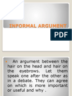 Informal Argument