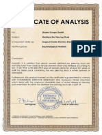 CER 019-E - NEW Certificate of Analysis Bacteriological