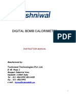 Digital Bomb Calorimeter Manual