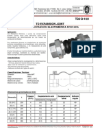 TD2-D-4-01 Junta de Expansión Elastomérica Roscada