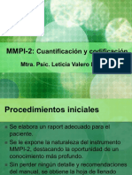 MMPI II Cuantificación y Codificación