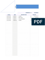 Plantilla de Costos de ingresos y egresos