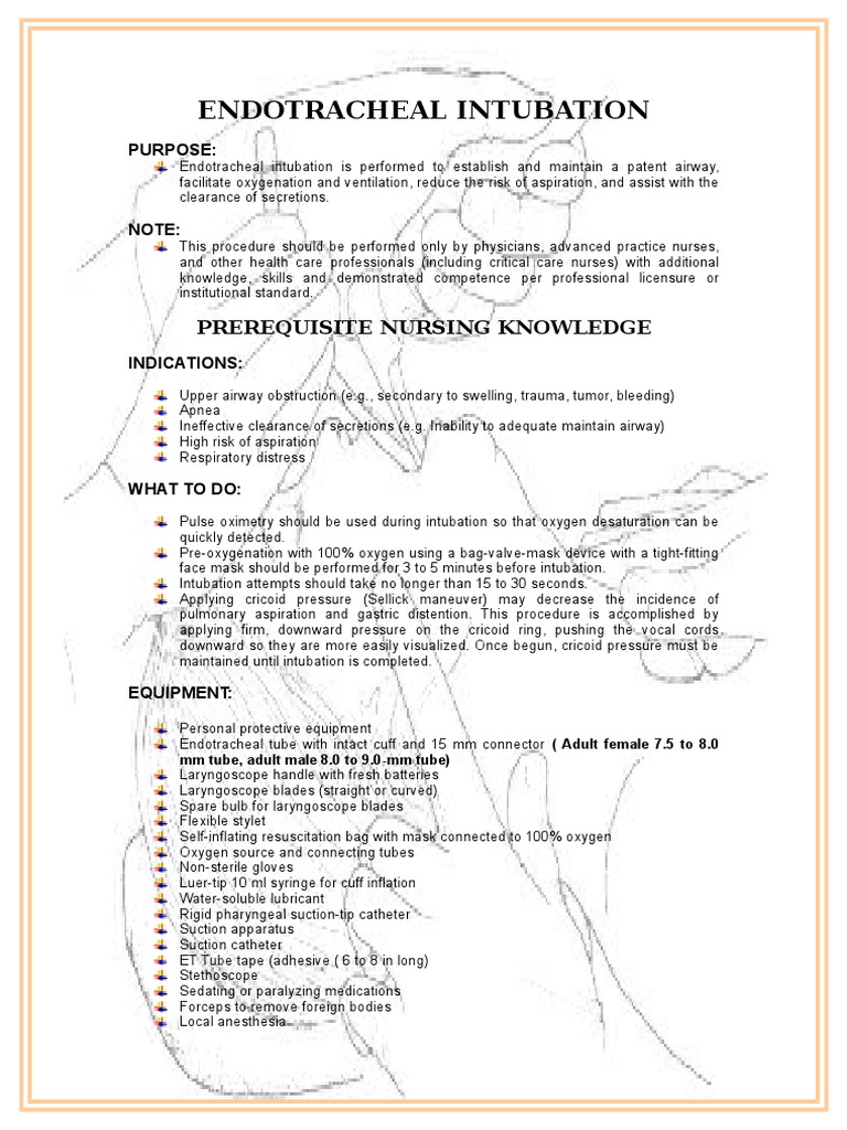Endotracheal Intubation PDF