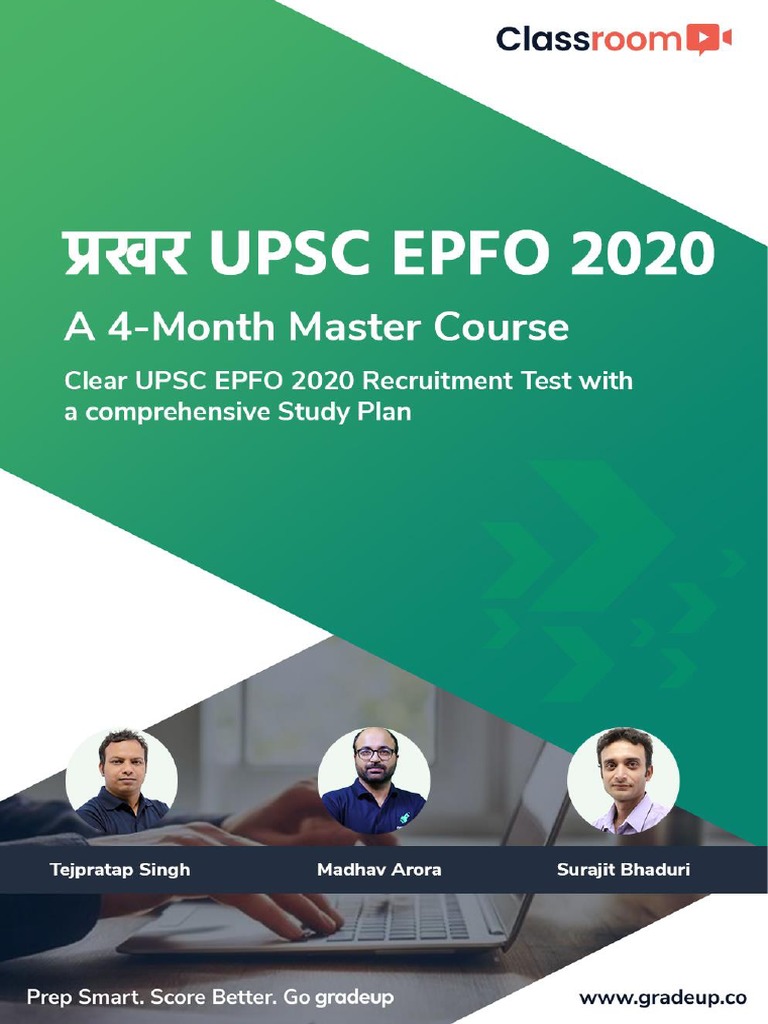 Epfo Study Plan Batch 2 63 | PDF | Finance & Money Management