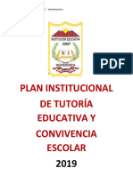 PLAN INSTITUCIONAL DE LA I.E.N°22667 - 2019