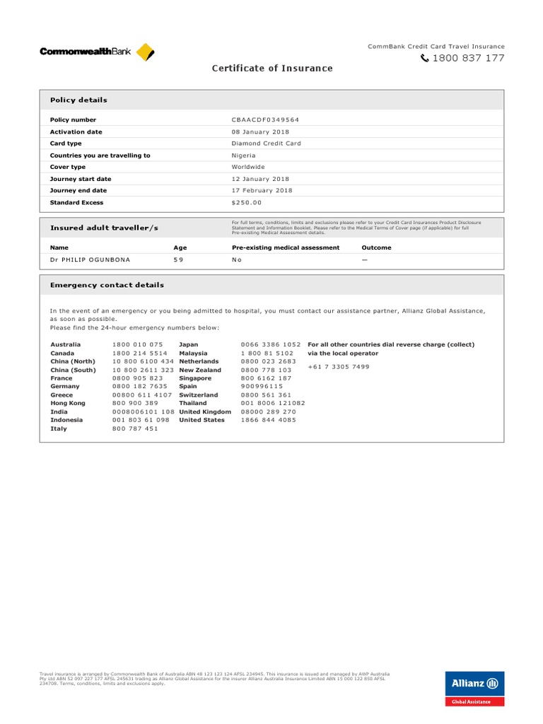 Insuring Safe Travels An Overview of CommBank Credit Card Travel