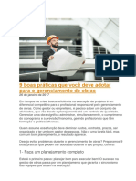 9 Boas Práticas Que Você Deve Adotar para o Gerenciamento de Obras PDF