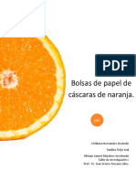 Bolsas papel cáscaras naranja sustentables