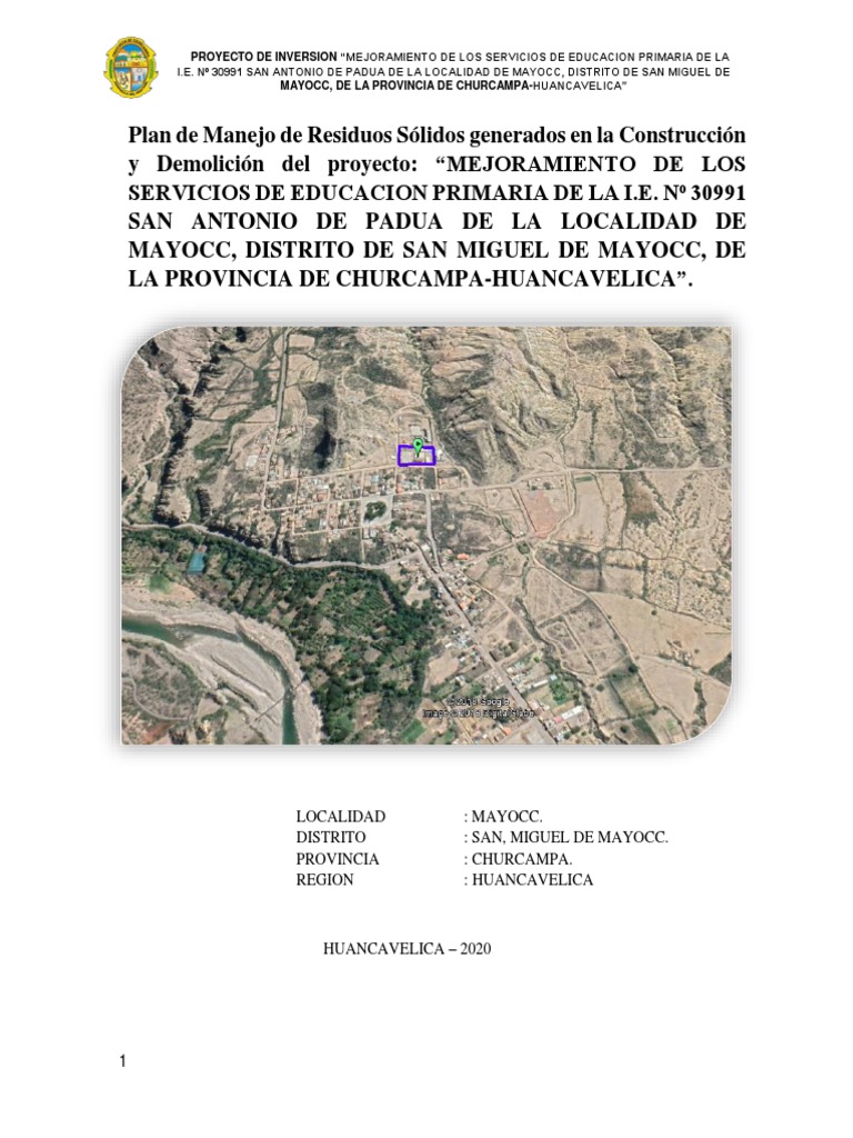 Pma - San Miguel de Mayocc | PDF