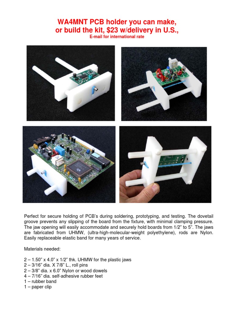 Pcb Holder You Can Build