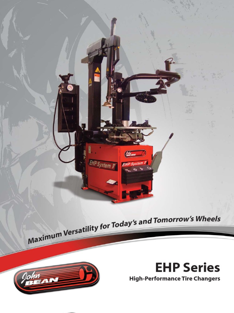 John Bean Ehp Series Tire Changers PDF Tire Vehicles