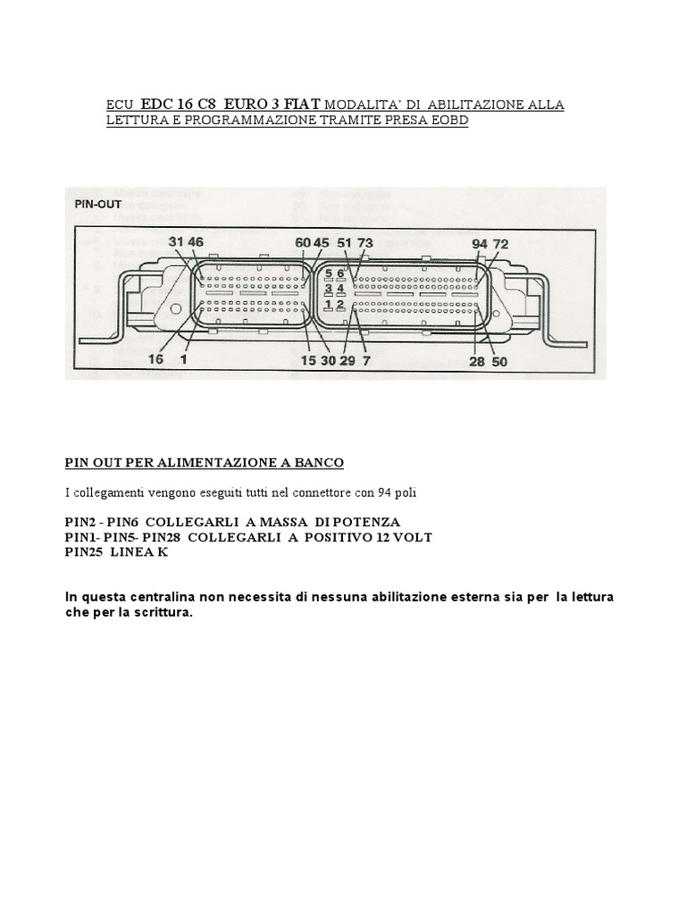 Pin-Out Edc16c8 | PDF