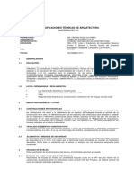 Especificaciones Técnicas Vivienda 250m2 PDF