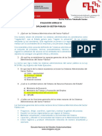 Evaluacion GP MODULO III - Diplomado Gestión Pública