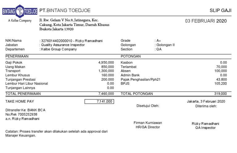 Slip Gaji