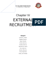 Summary Chapter IV Human Resource Management Recruitment and Selection