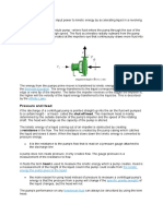 centrifugal pump converts input power to kinetic energy